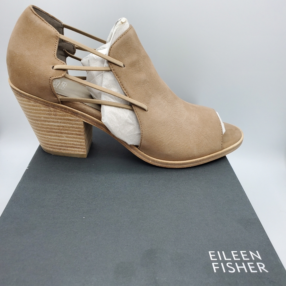 Gorgeous Eileen Fisher Nikki Sandals NIB Dust Bag - Picture 6 of 8